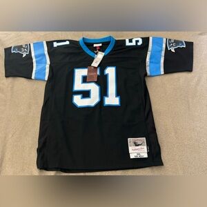 Mitchell & Ness 1996 Carolina Panthers LB Sam Mills Black Jersey Size 44 NWT